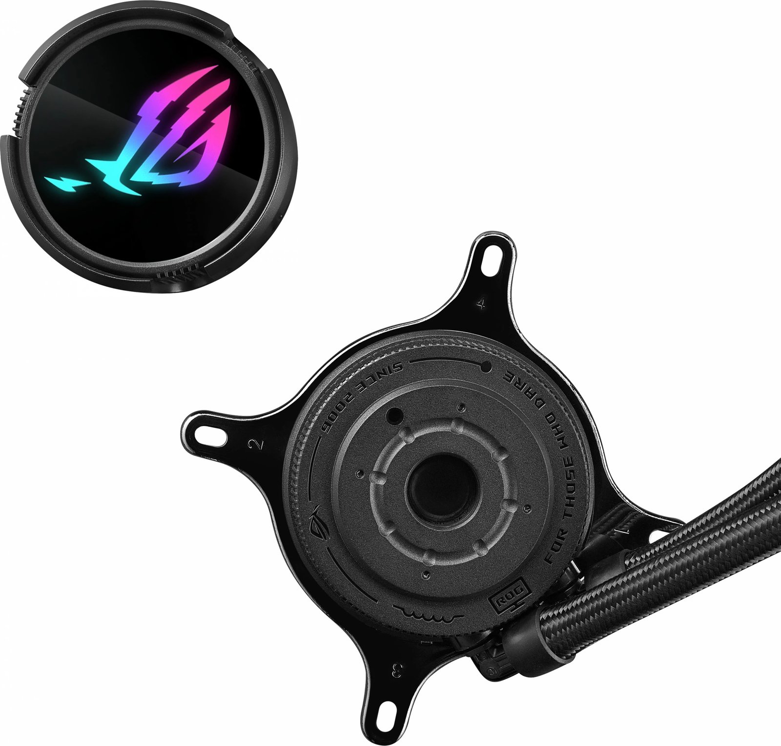 Komplet ftohës me lëng ASUS ROG Strix LC III 360 ARGB, 3 ventilatorë 12cm, ekran LCD, i zi