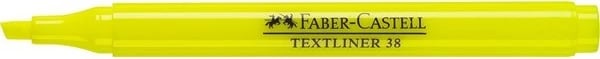 Marker tekstesh Faber-Castell Textliner 38, i verdhë