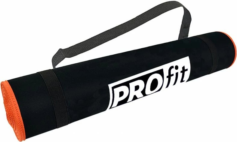 Tapet për ushtrime PROfit, uniseks, i zi/portokalli