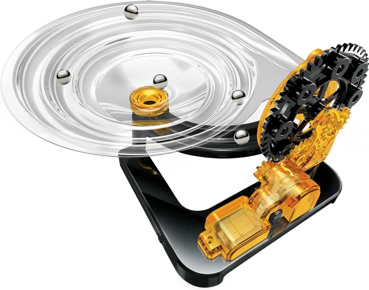 Set ndërtimi pistë topash elektrik, 4M KidzLabs 00-03456, motor elektrik, plastikë, punon me bateri AAA, moshat 5+