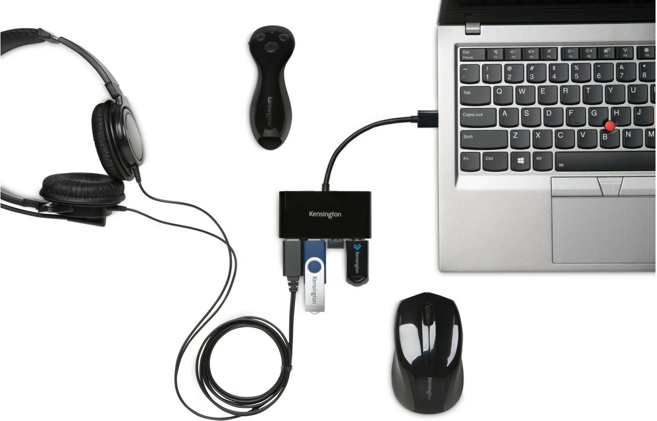 USB hub Kensington 4 porte USB 3.0, i zi