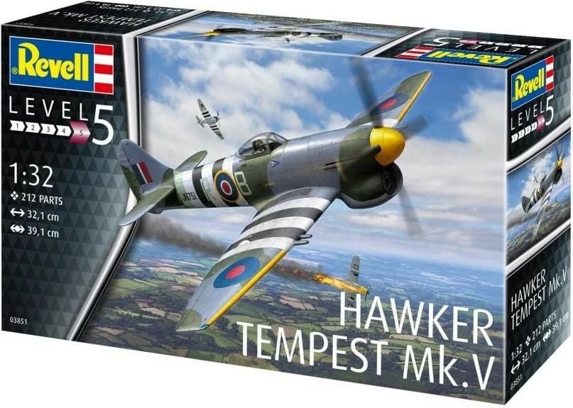 Model plastik aeroplani Revell Hawker Tempest Mk.V, 1:32, 212 pjesë