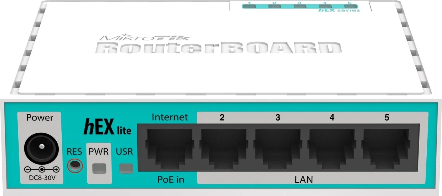 Ruter MikroTik RB750r2 hEX lite, 5x RJ45