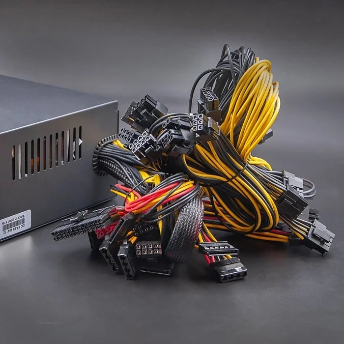 Furnizues i Energjisë Qoltec 50348 ATX 1800W, 80 Plus Platinum për Gaming Miner