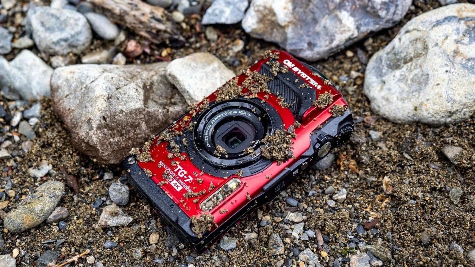Aparat fotografik Olympus TG-7, kompakt, 12 MP, 4K, i kuq
