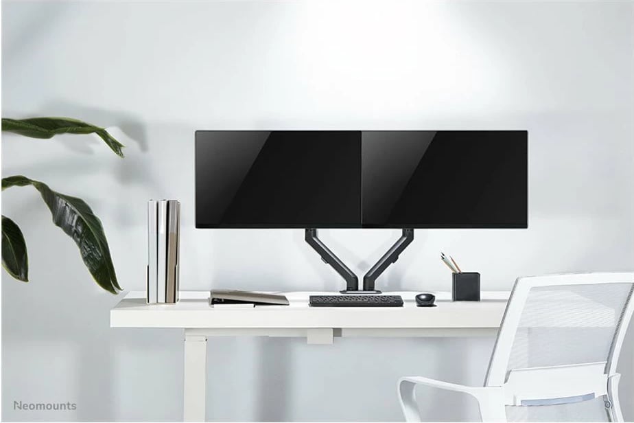 Mbajtës tavoline për dy monitorë Neomounts FPMA-D650DBLACK, 17-27", i zi