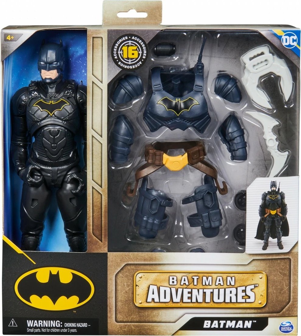 Figurinë aksioni Batman Spin Master 6067399 me 16 aksesorë, 30cm