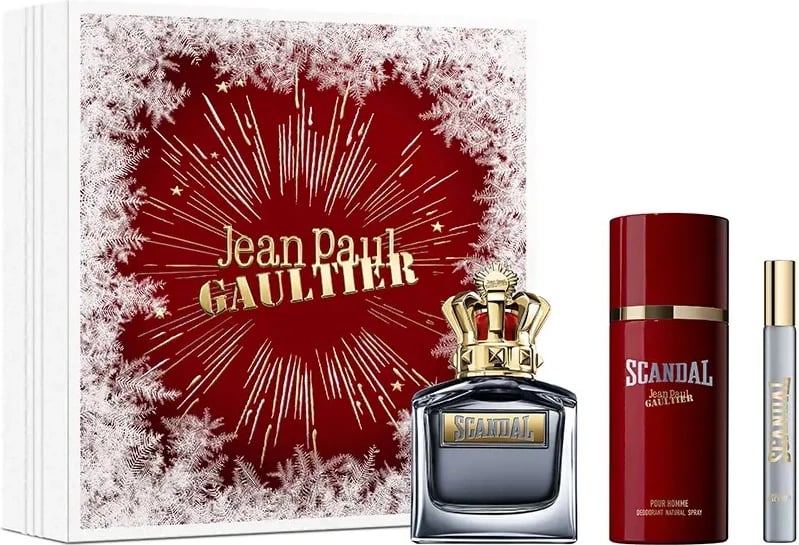 Set Eau de Toilette dhe deodorant për meshkuj Jean Paul Gaultier Scandal Pour Homme, 100ml + 10ml + 150ml