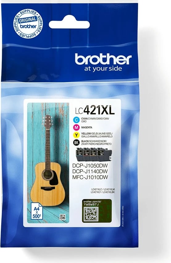 Toner Brother LC421XLVAL, DCP-J1050DW, 500 faqe, Multipack, E zezë, Cyan, Magenta, E verdhë