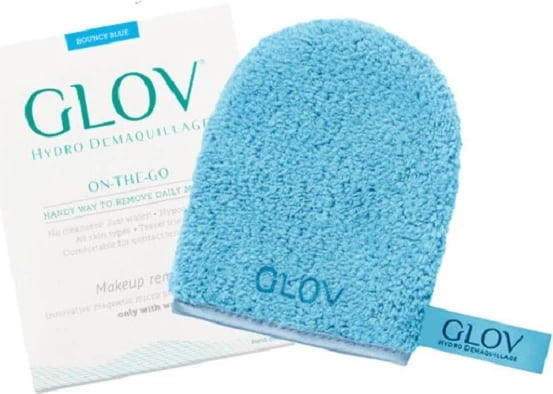 Dorezë për heqjen e grimit Glov On-The-Go Bouncy Blue, 1 copë