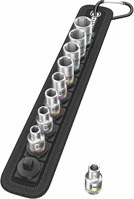 Set çelësa WERA Belt B 4, 9 copë, me rrip organizues Set çelësa WERA Belt B 4, 9 copë, me rrip organizues