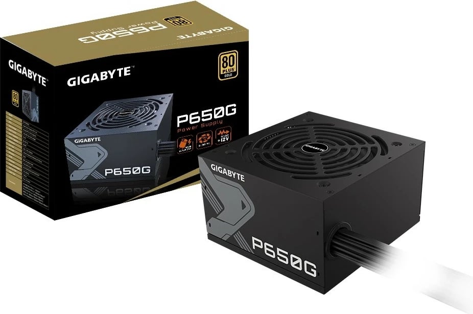 Kasë Gigabyte GP-P650G GEU1, 650 W, 80 PLUS Gold, e zezë