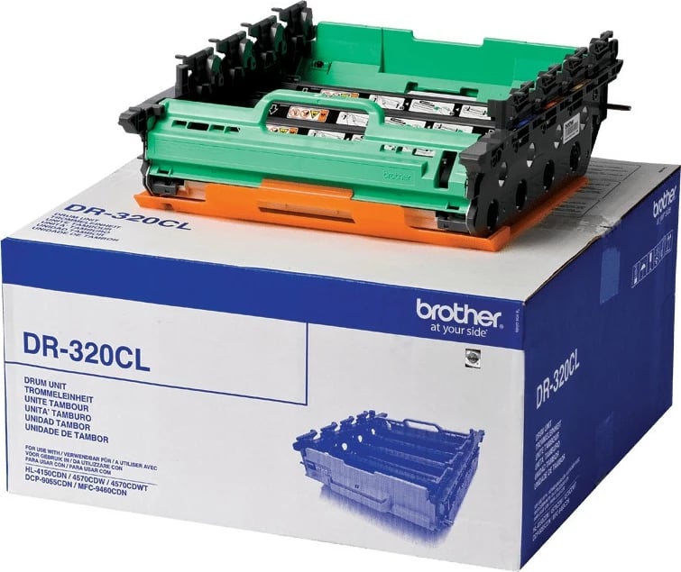 Tambar Brother DR-320CL, origjinal, për DCP-9055CDN/9270CDN/HL-4140CN/4150CDN/4570CDW/4570CDWT/MFC-9460CDN/9465CDN/9970CDW, 25000 faqe, i zi/gjelbër/portokalli