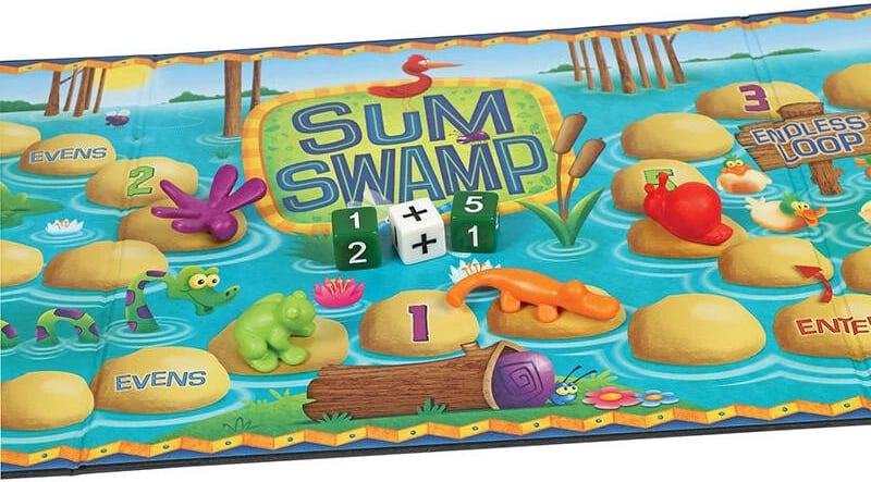 Lojë tavoline edukative Learning Resources Sum Swamp LER 5052 për fëmijë, 2-4 lojtarë