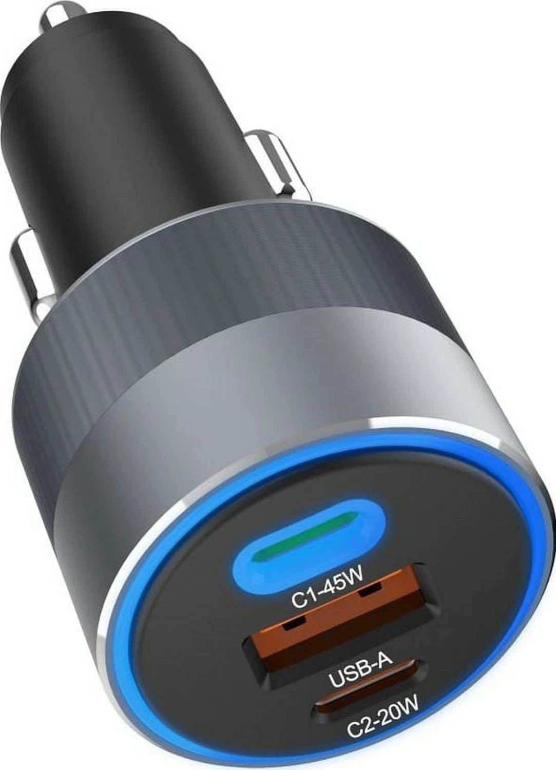 Karikues veture Forcell F-ENERGY Alu, 2x USB-C + USB-A, PD QC4.0 SFC2.0, 65W, hiri