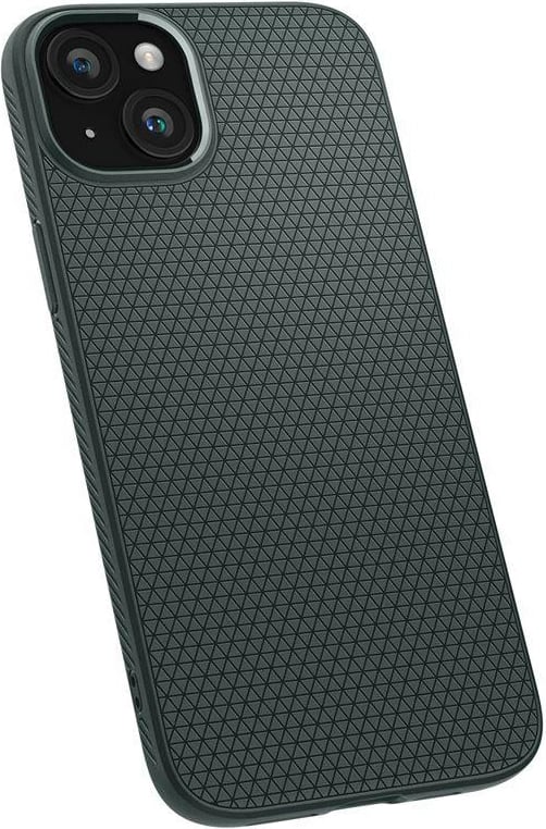 Mbështjellës Spigen Liquid Air për iPhone 15 Plus, Gjelbër e errët