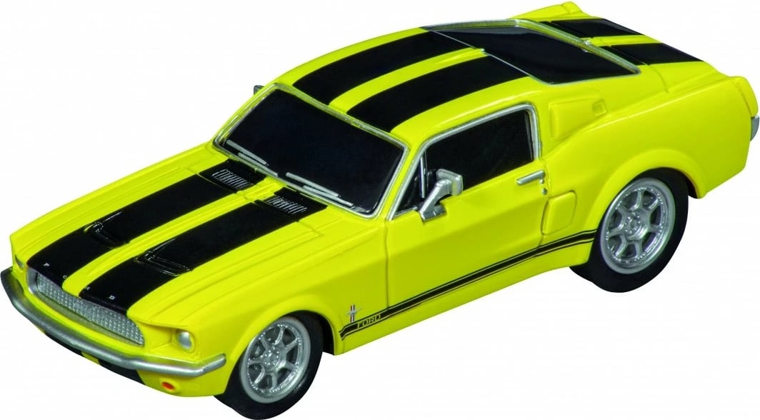 Set vetura lodër Carrera Ford Mustang '67, 1:43, 4 copë, shumëngjyrëshe