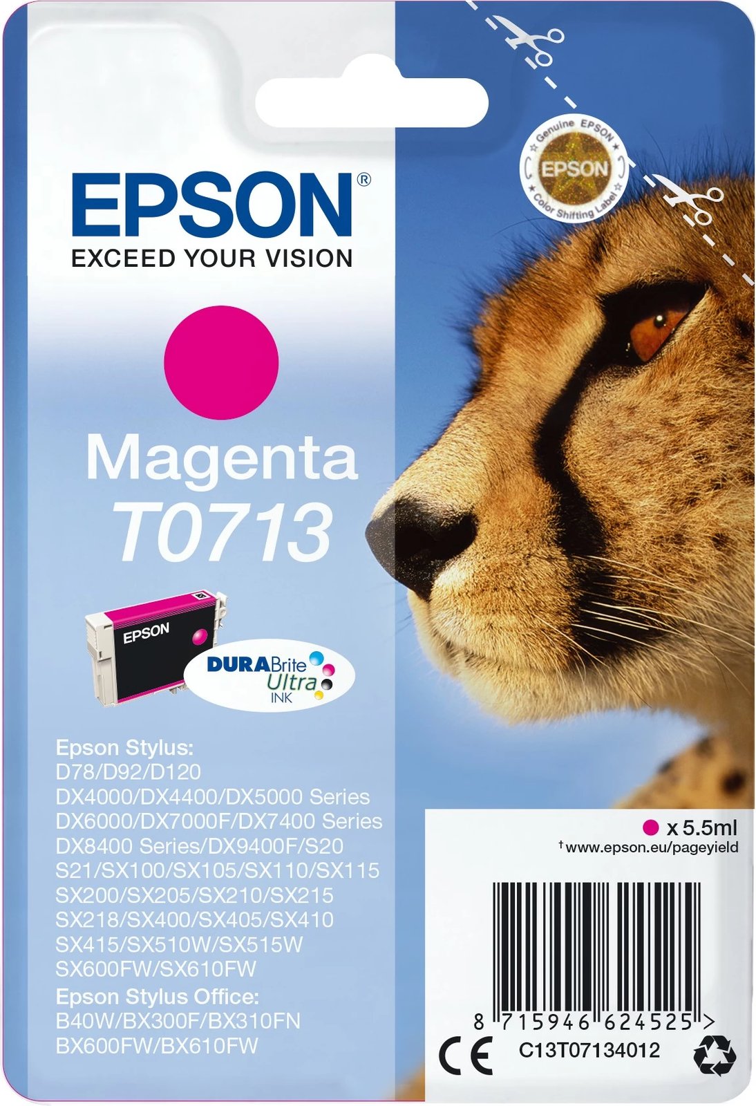 Toner Epson T0713 magenta