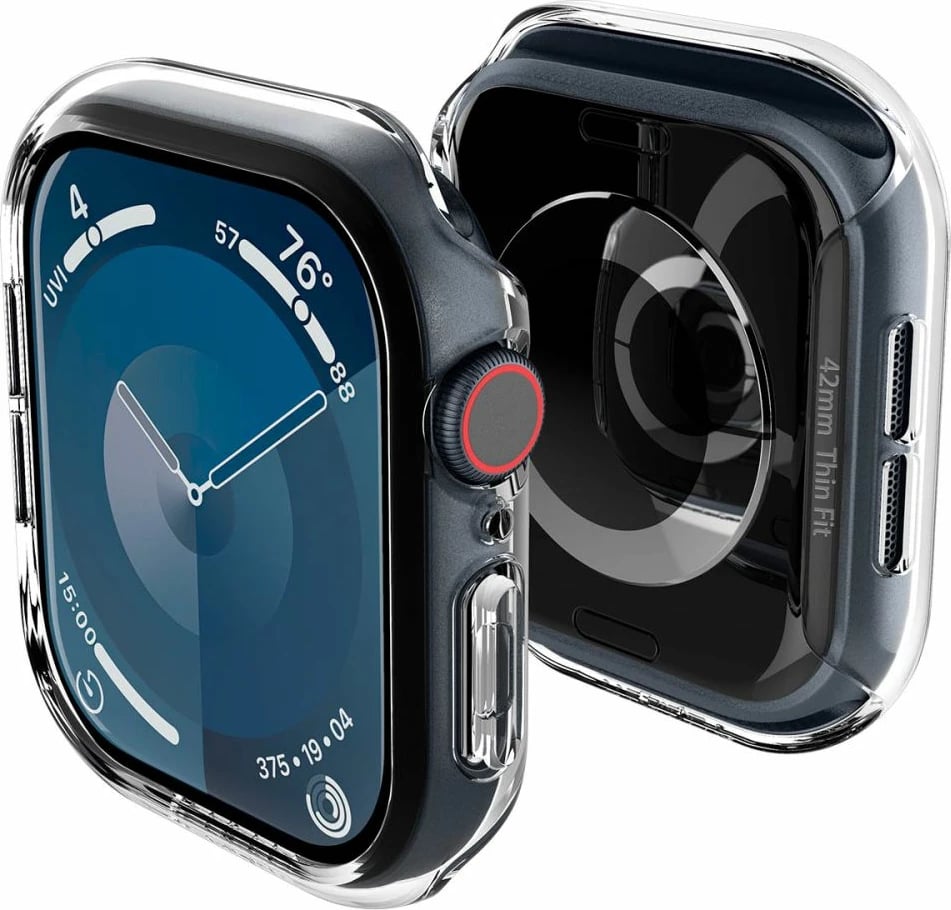 Mbështjellës Spigen Thin Fit për Apple Watch 10, 42mm, Transparent