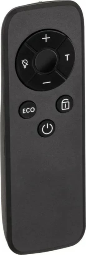 ngrohës panelor me infra të kuqe prej xhami, MPM MUG-23, 600W, Wi‑Fi Tuya, telekomandë, ekran LED, montim në mur ose me këmbë, e zezë