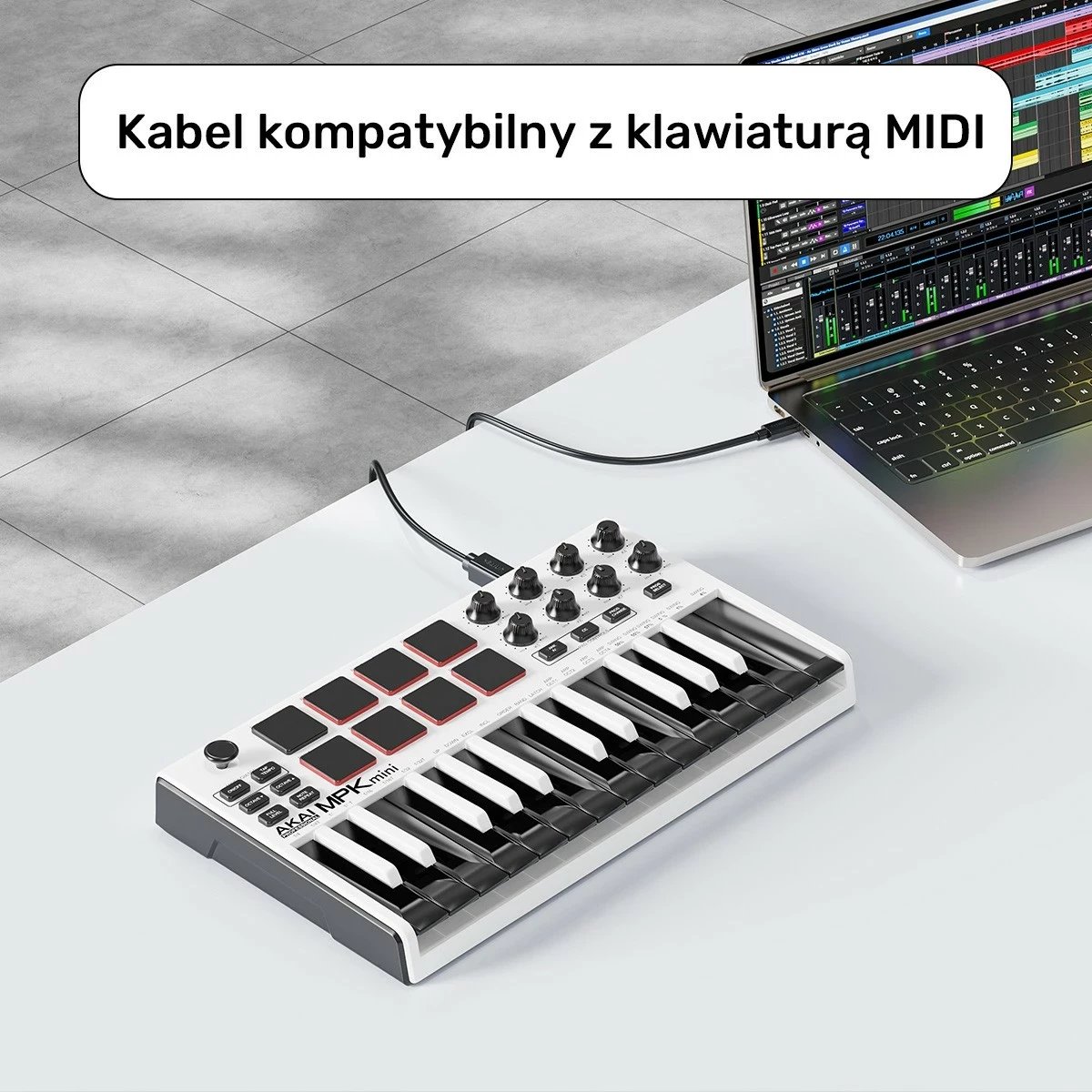 Kabëll Unitek USB-C në USB-B 2.0, 1m, i zi