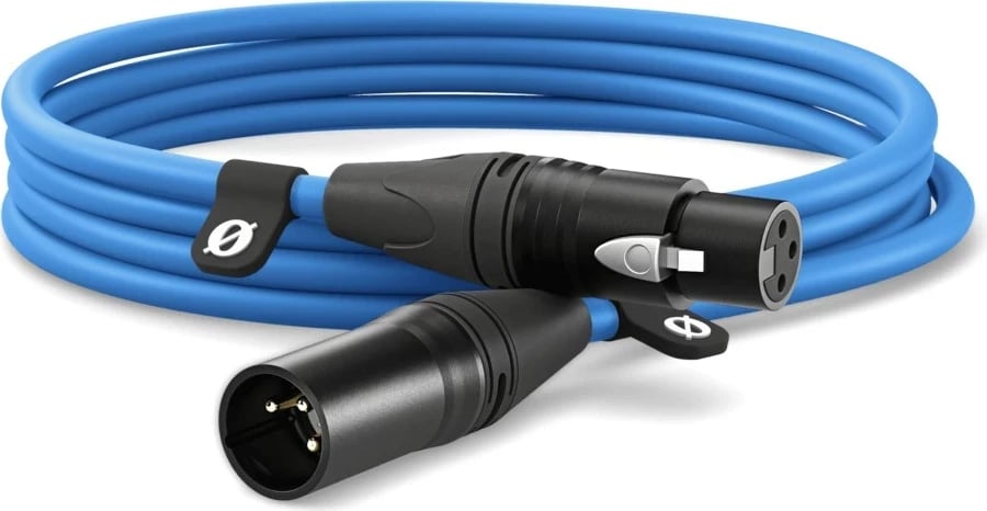 Kabëll audio RODE XLR3M-B, 3 m, Blu