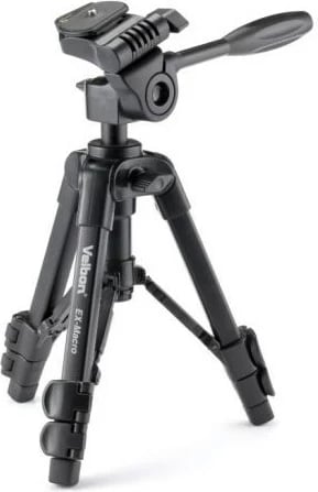 Tripod Velbon E61PVE301741 për kamera digjitale/filmike, 3 këmbë, E zezë