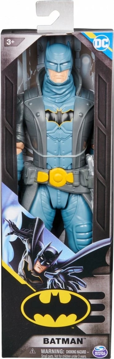 Figurë aksioni Batman Spin Master 6055697, 12 inç, Blu/Gri