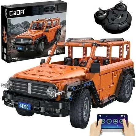 Set lodrash Cada Bricks Tank SUV C51206W, Portokalli