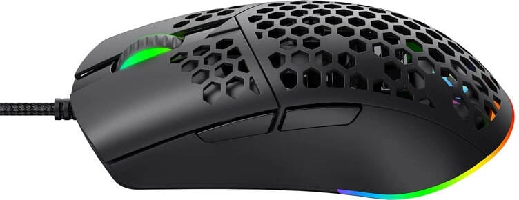 Maus gaming Havit MS1036 me kabllo, RGB, 7200 DPI, i zi