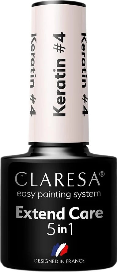 Bazë hibride për thonj Claresa Extend Care 5in1 Keratin Hybrid Base për femra 4.5g