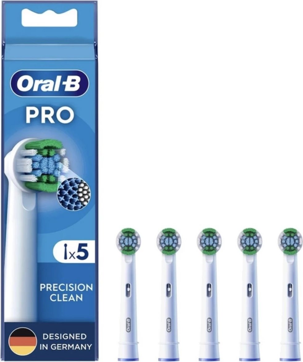 Kokë furçe sonike, Oral-B, 860939 Precision Clean, 5 copë, e bardhë, paketë 5
