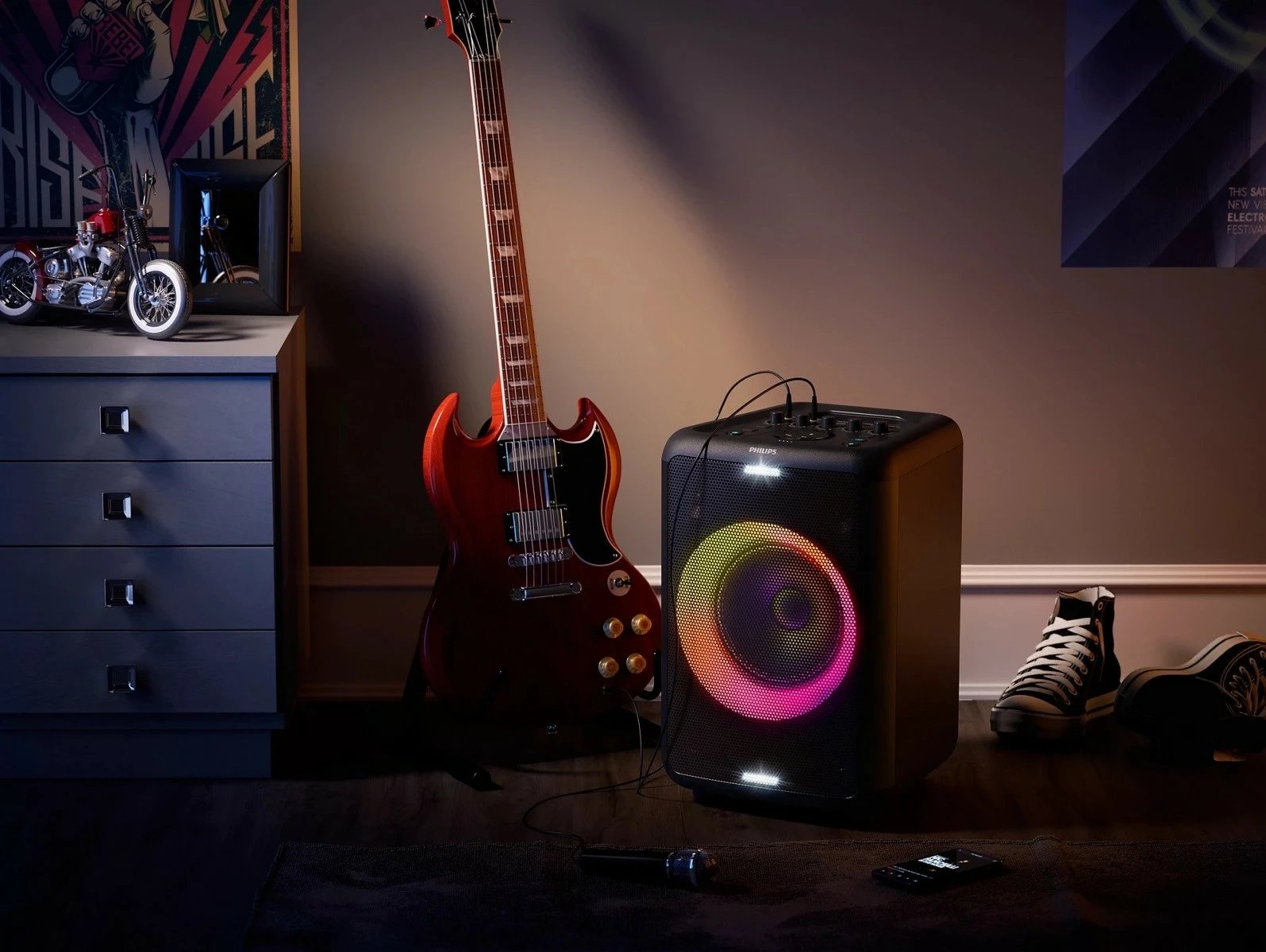 Altoparlant Philips TAX3206/10, 40W, Bluetooth, i zi