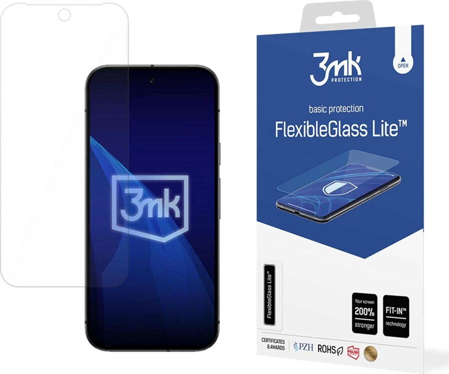 Mbrojtës ekrani 3MK FlexibleGlass Lite për Google Pixel 9A, transparent