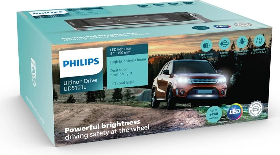 LED dritë Philips Ultinon Drive 5100, 4", e bardhë
