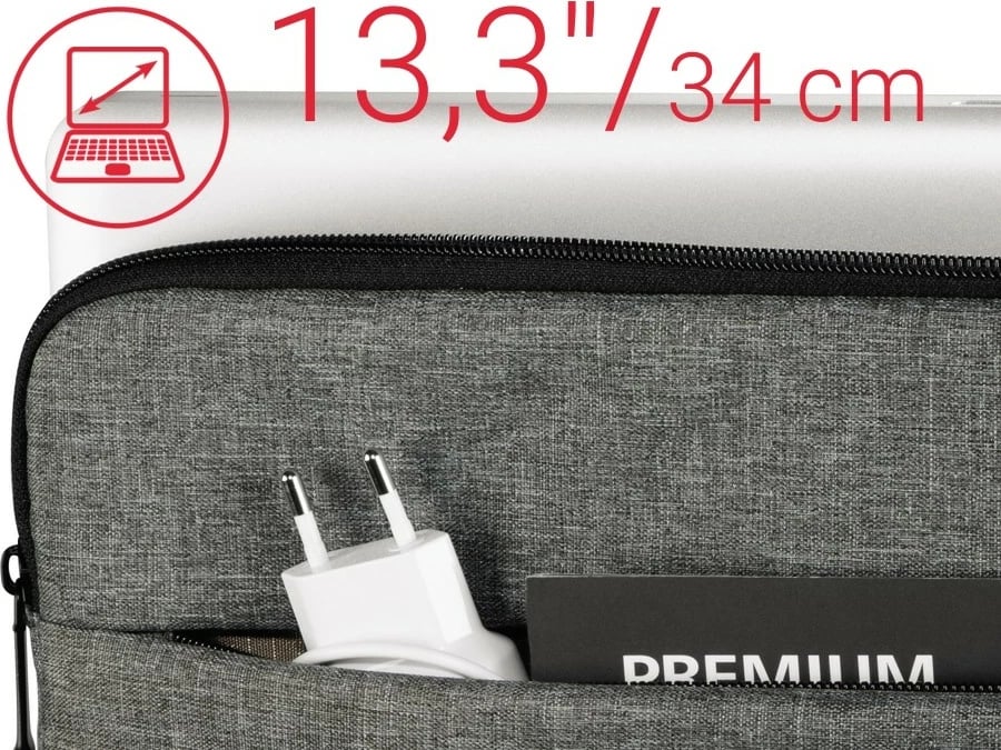 Mbështjellës laptopi Hama Terra 13.3", Gri