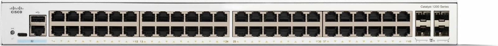 Switch Cisco Catalyst 1200, 48 porta GE, 4x10G, i bardhë