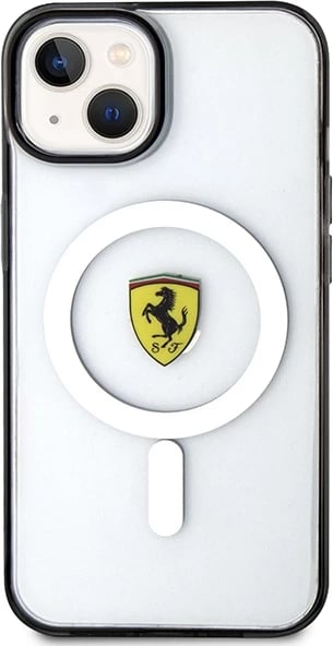 Mbështjellës Ferrari FEHMP14SURKT për iPhone 14 6.1", transparent, MagSafe