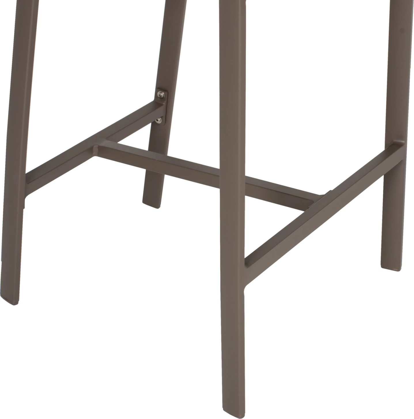 Karrige për bar alumini me krahë, ngjyrë shampanje, tekstilene PE rattan, 56x58x105Hcm, FH5892.23