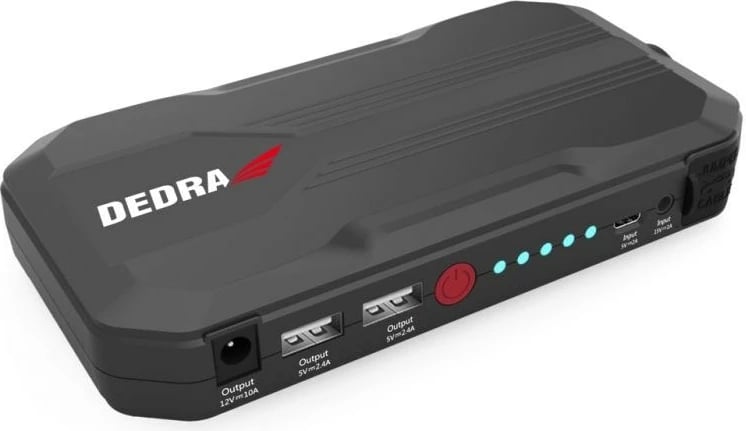 Jump starter DEDRA DEPP1200 për vetura, i zi