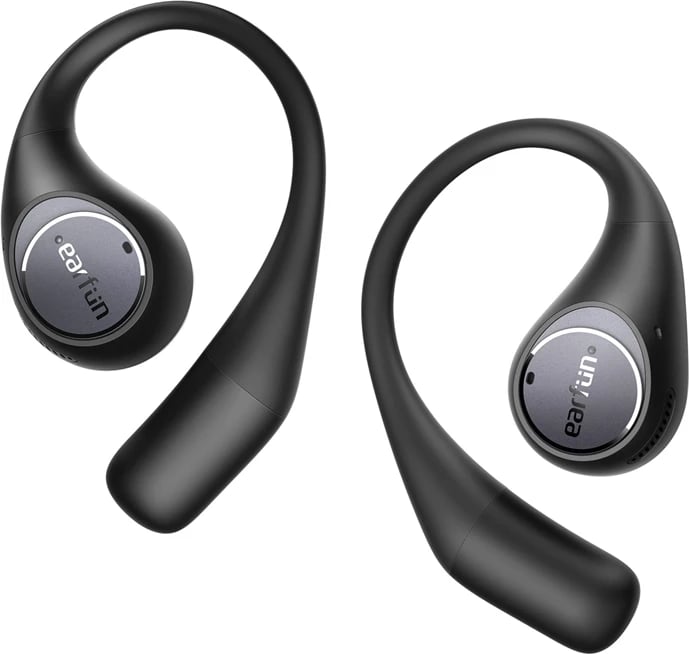 Kufje Earfun Open Jump OW100B, wireless, ANC, IPX7, të zeza