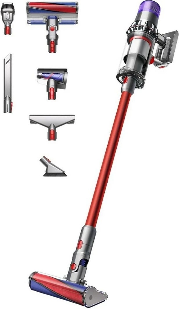 Fshesë me korrent pa kabllo Dyson V11 Fluffy, 0.76L, 60 min, Nikel e Kuqe