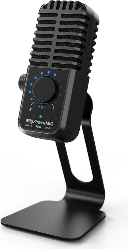 Mikrofon kondensator IK Multimedia iRig Stream Mic Pro, i zi