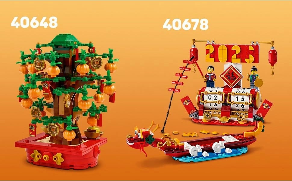 Set LEGO Iconic 40648, pemë dekorative Glückskastanie, për ndërtim, shumëngjyrëshe
