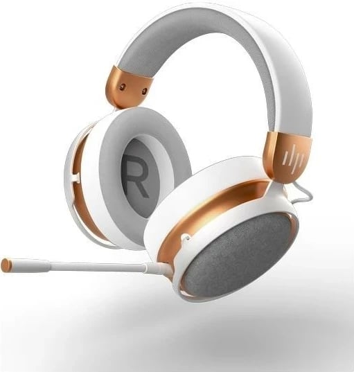 Kufje gaming Dark Project SONO Wireless, Bluetooth, mikrofon i ndashëm, bardhë