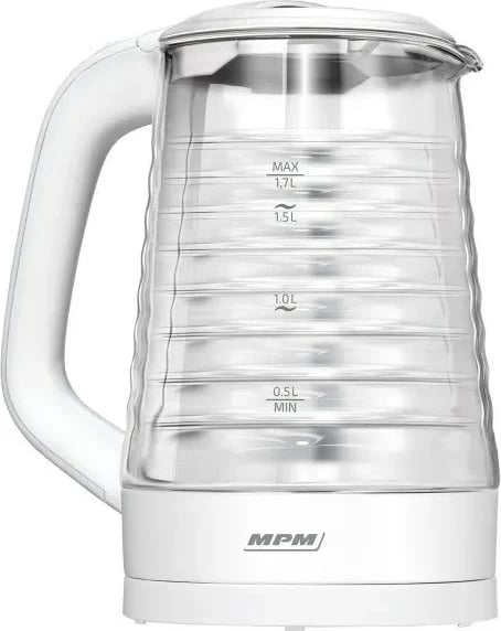 Ibrik elektrik MPM MCZ-124, 1.7 L, 2200 W, Bardhë