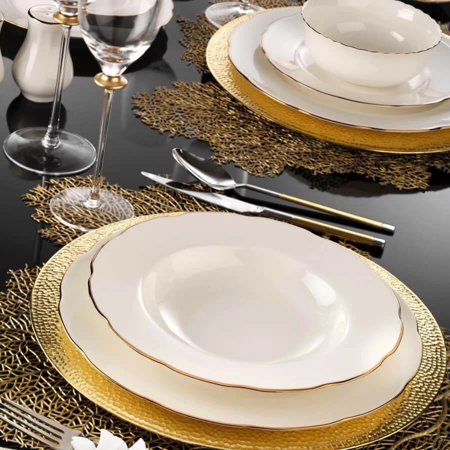 Set enësh për drekë, 54 copë, Hermia Concept, BNOLY54YT120