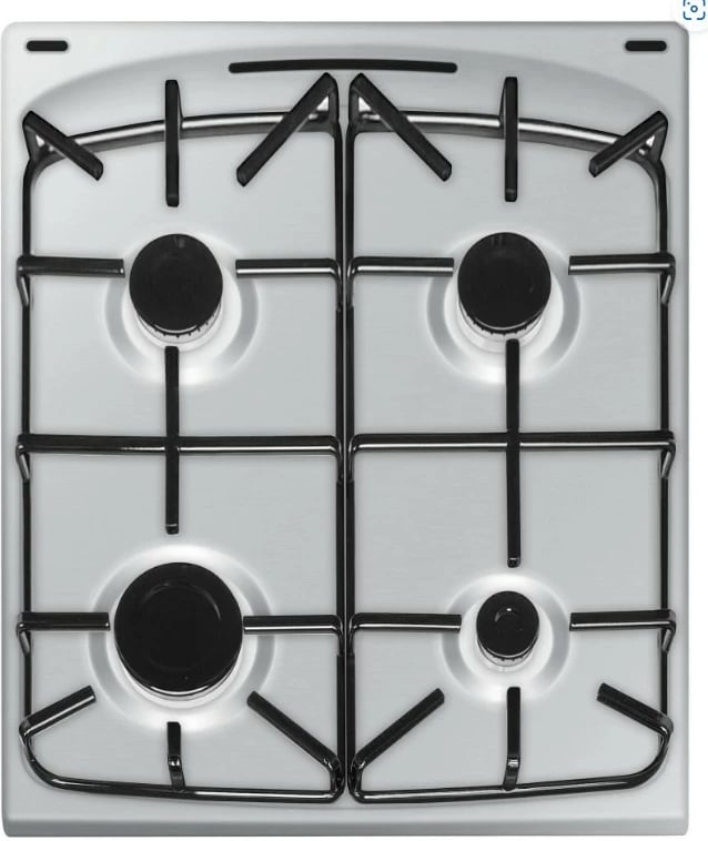 Sobë Amica 58GE3.33HZpTaQ(Xx), 4 zona, 62L, gaz dhe rrymë, e zezë/inox