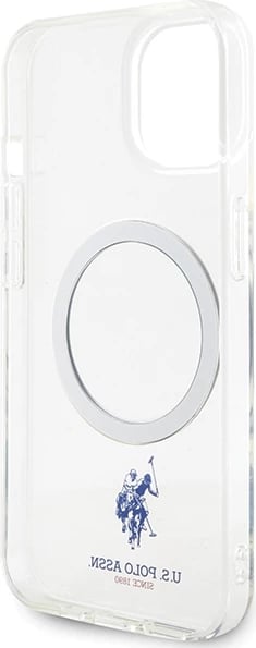 Mbështjellës U.S. Polo Assn. USHMP15SUCIT për iPhone 15 6.1", MagSafe, Transparent