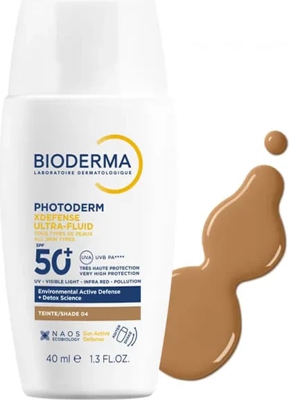 Krem për diell me ngjyrë Bioderma Photoderm Xdefense Tone 04 SPF50+, 40ml